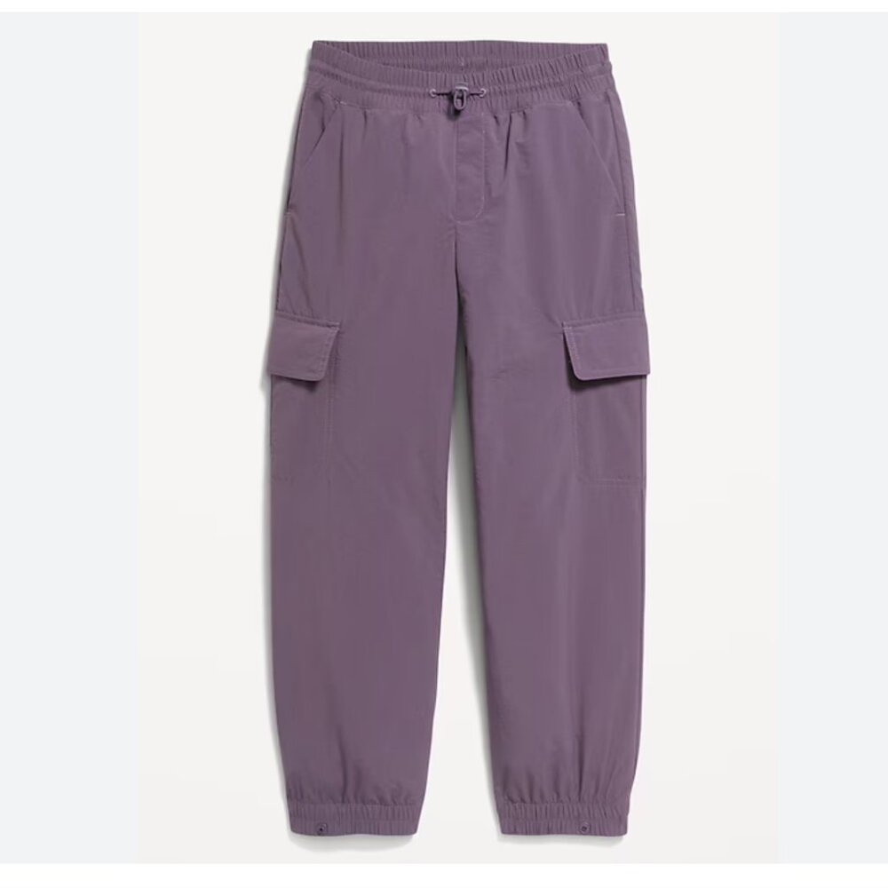 High-Waisted‎ Loose Cargo Performance Pants for Girls (S(6-7))